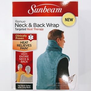 ✨NWT✨ SUNBEAM Renue Neck & Back Wrap Heat Therapy